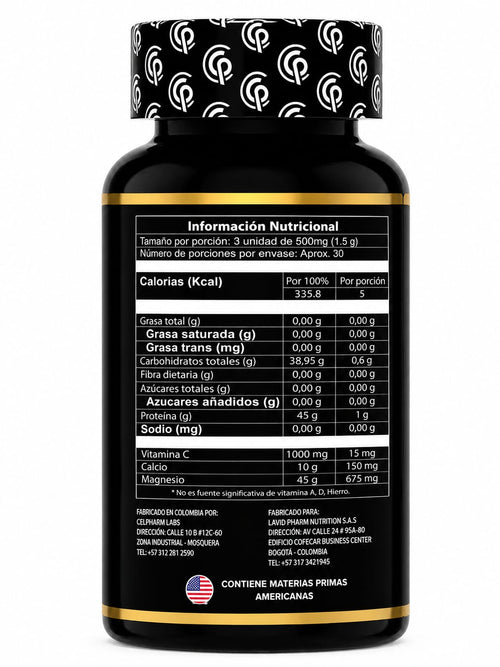 Magnesio Complex - tabla nutricional